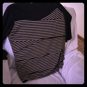 Classic Black and Tan layered top